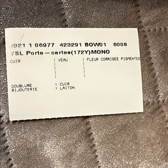 YSL Card Case - Picture 10 of 10